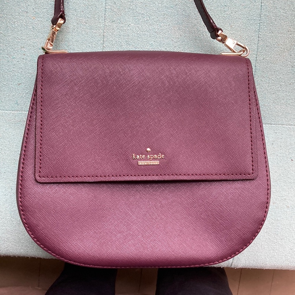 Kate Spade - Cameron Street Birdie - Deep Purple Crossbody Purse